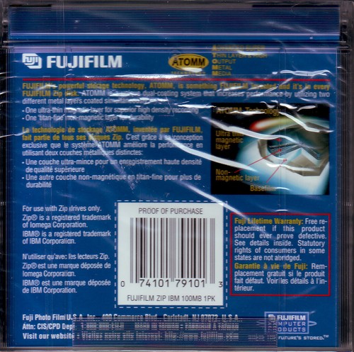 4 Fujifilm 100 MB Zip Disks IBM formatiert - Bild 3 von 3
