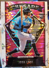2022 Panini Chronicles Crusade Pink Pulsar Prizm Josh Lowe RC #8 Rays