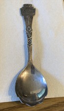 Vintage GERO 90 Souvenir decorative  Spoon Silverplate 4-3/4"