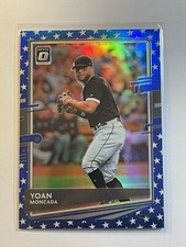 Yoan Moncada 2020 Panini Optic Blue Star Prizm #ed /76 Chicago White Sox #147