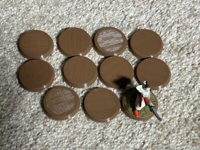 10 Heroscape Custom Base - Standard Single (figs & Base Stickers Not Included)