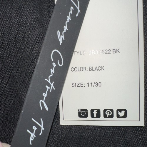 Judy Blue Eclipse Hi-Rise Tummy Control Black Distressed Flare Jeans Size 11/30 - Picture 6 of 7