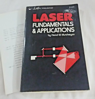 LASER FUNDAMENTALS & APPLICATIONS By Hrand M Muncheryan + Rare Eratta Sheet