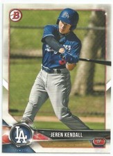 Jeren Kendall LA Dodgers 2018 Bowman Draft
