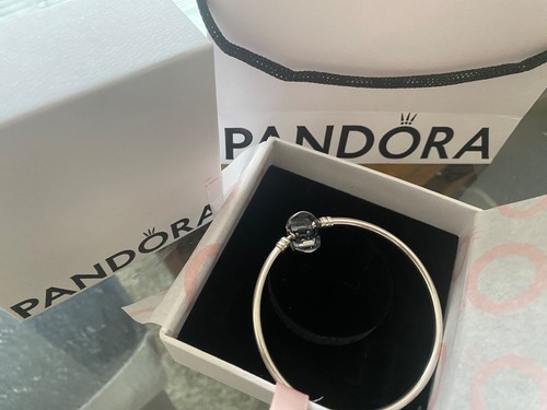(New⭐️!)PANDORA Heart Moments Women Silver Charm Bracelet - 590702HV