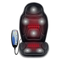 Snailax Massage Seat Cushion - Back Massager with Heat