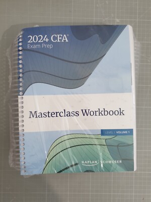 Kaplan 2024 CFA Exam Prep Masterclass Workbook Level I