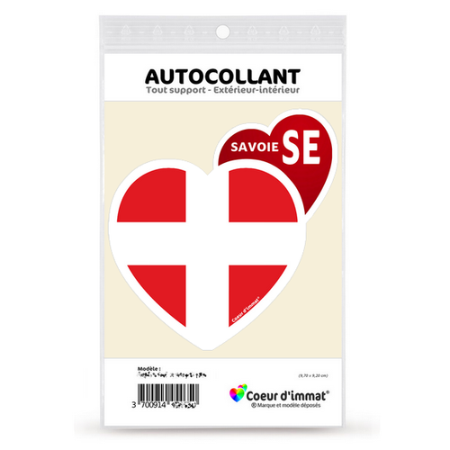 Sticker autocollant Coeur J'aime la Savoie SE - Blason - Picture 5 of 6