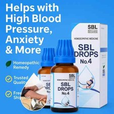 SBL Drops No.4 for Hypertension Blood Pressure Support 30ml x 3 Free Ship