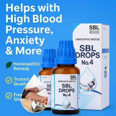 #ad SBL Drops No.4 for Hypertension amp; Blood Pressure Support 30ml x 3 Free Ship $24.07