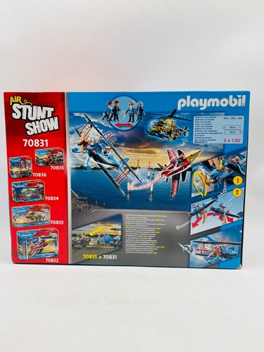 Playmobil 70831 Air Stunt Show Doppeldecker Phönix Flugzeug - Neu + OVP - Photo 2/2