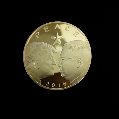 2018 Donald Trump & Kim Jong Un Peace Talks Summit Commemorative Coin Collection - Bild 1 von 7
