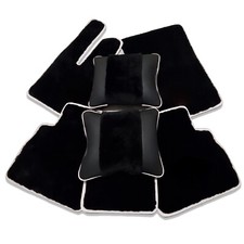W464 Sheepskin Car Floor Mats Set Mercedes Benz G class G500 G63 G550 2019-2023