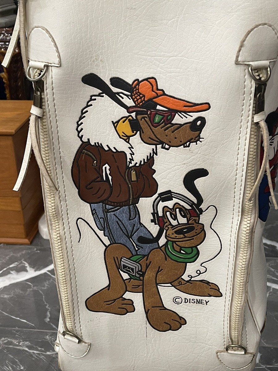 VINTAGE BELDING SPORT DISNEY MICKEY MOUSE LEATHER GOLF BAG
