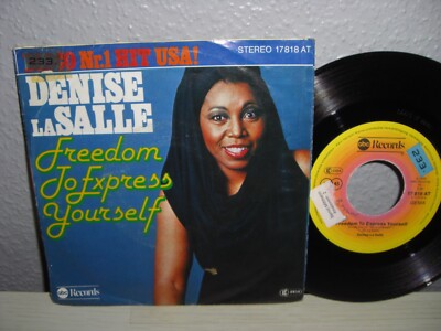 Schallplatte 7''/ DENISE LA SALLE ( FREEDOM TO EXPRESS YOURSELF ) Vinyl 1976