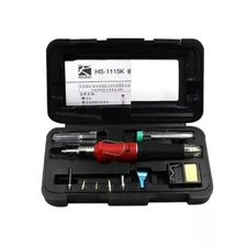 HS-1115K Eectric Soldering Iron Set Butane Gas Electric Soldering Iron Set 10in1