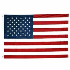 2'x3' ft, American Flag US USA  EMBROIDERED Stars, Sewn Stripes, Brass Grommets