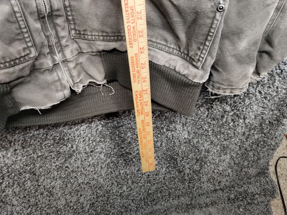 Jaqueta de Lona Masculina Antiga Lakin McKey Trading LT Grande Alta Marrom Forrada com Capuz CHAVE - Imagem 4 de 4