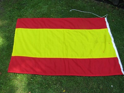 ''Vintage Spanien Flagge - House of Flags London - Paneel genähtes Leinen - 64'''' x 40''''