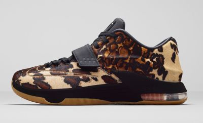 ⑦【えみばぁ】 Nike KD VII 7 EXT QS SAFARI Pony Hair Leopard Cheetah Animal