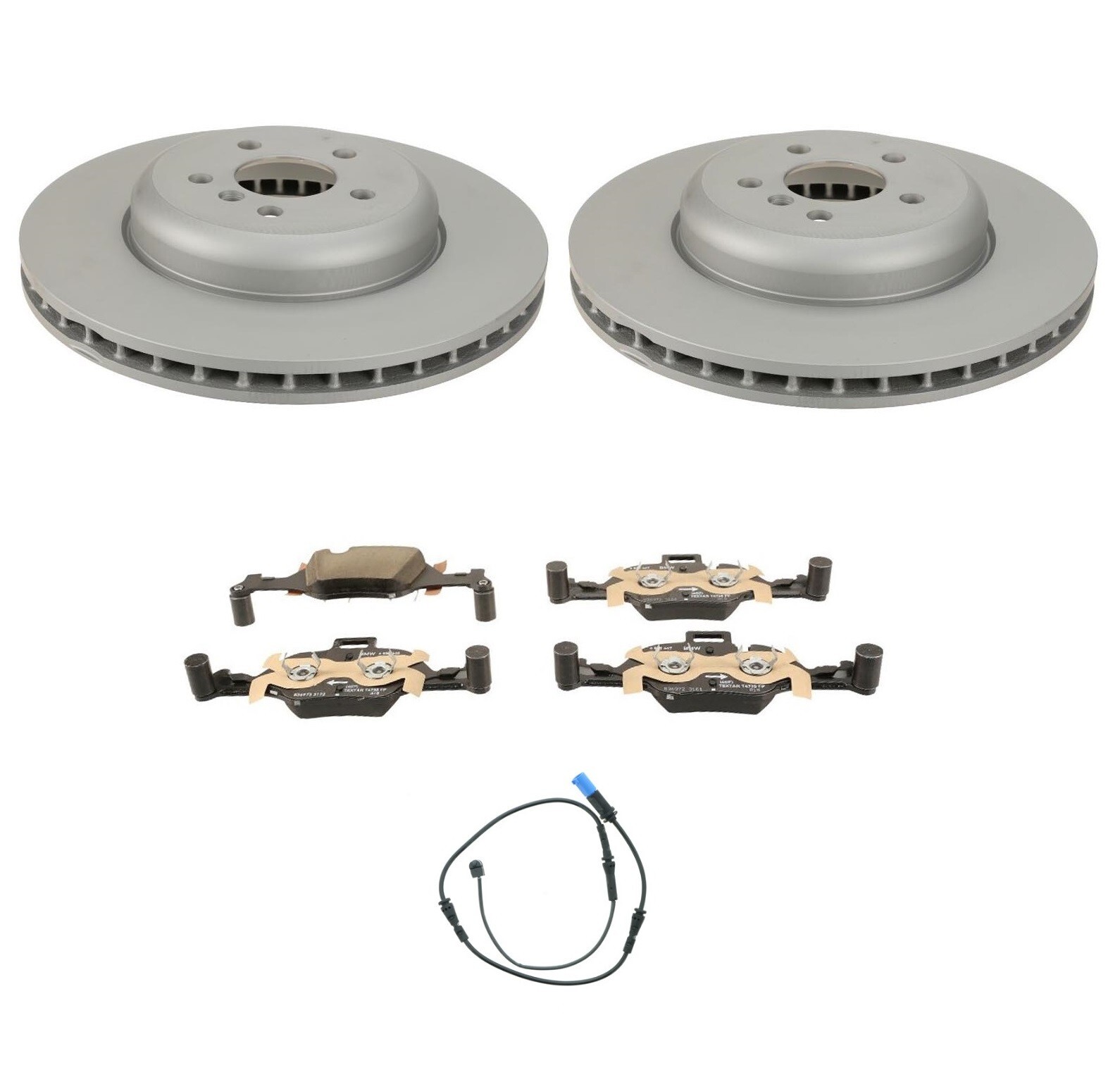 Genuine OEM Front Brake Kit 348mm Disc Rotors & Pads Sensor for BMW G05