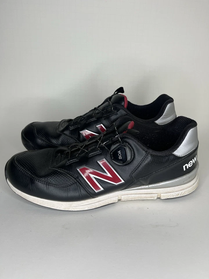 Zapatos de golf New Balance 574 verdes sin clavos para hombre talla 10,5D negro blanco rojo BOA Foto 3 de 4