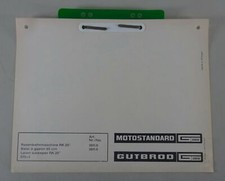 Teilekatalog / Ersatzteilliste Gutbrod Rasenkehrmaschine RK 25"