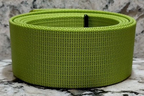 GRIP6 BELT - LIME GREEN 56 INCH / 48 WAIST - MIDWEIGHT - 1.5 WIDE MEN / WOMAN