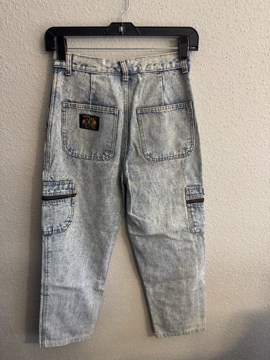 Very RARE Vintage Zingaro Club Denim Jeans Blue Sportswear Tapered