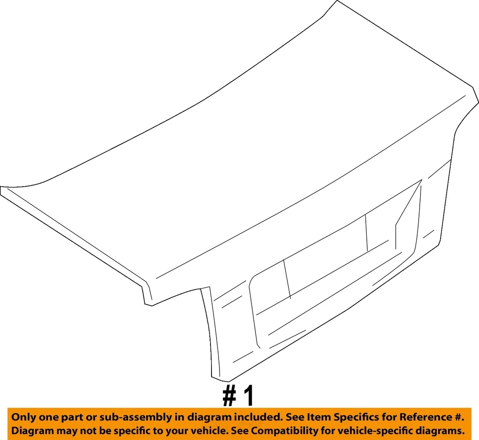 Used Deck Lid fits: 2004 Suzuki Verona  Grade A Foto 2 de 3