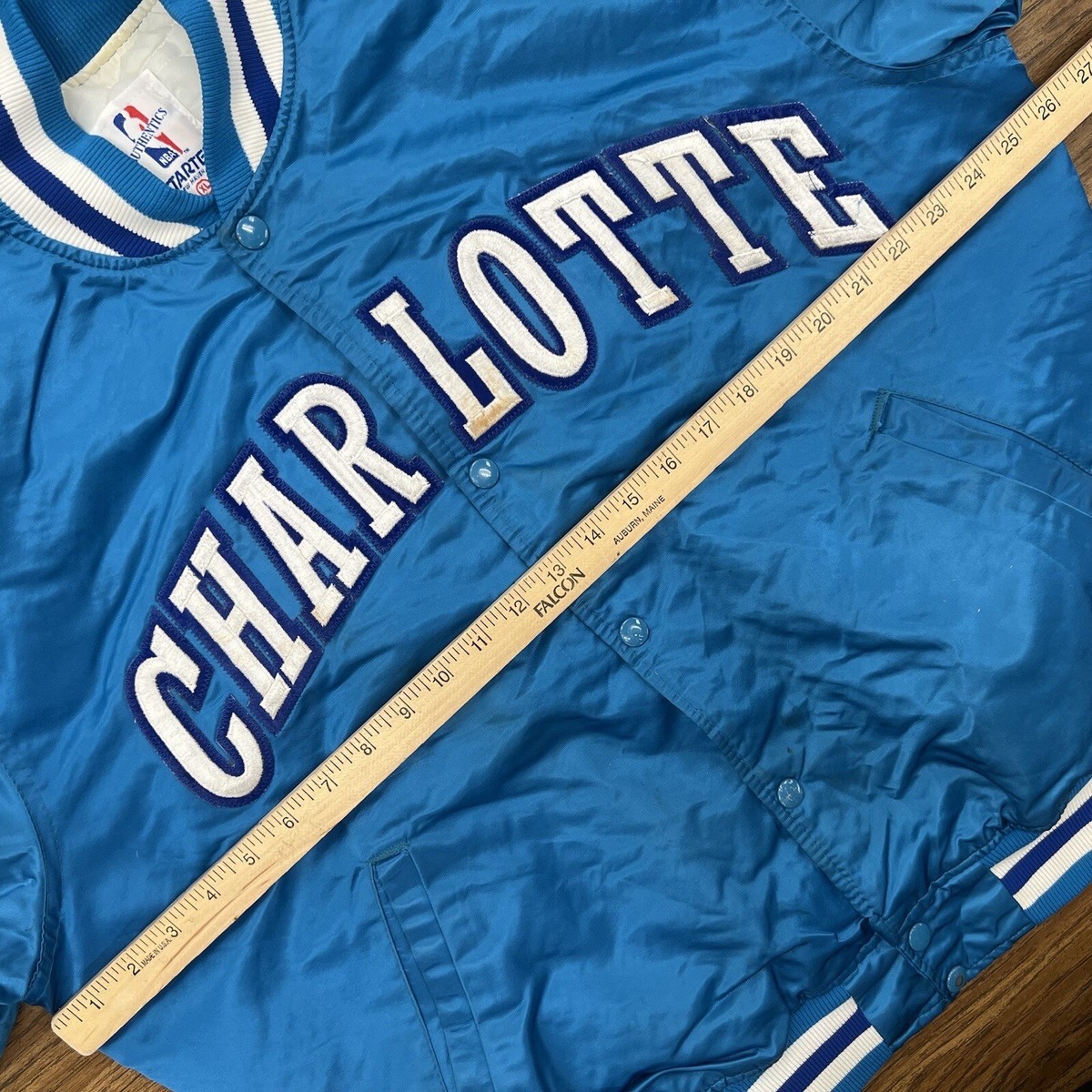Vintage Charlotte Hornets Starter Satin Jacket 80s Mens XL Vintage Charlotte Hornets Starter Satin Jacket 80s Mens XL