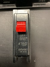 BRYANT 20 Amp Single Pole Circuit Breaker BR120 BR 120 20A