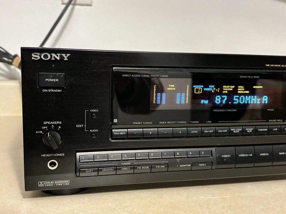 Sony STR-D990 AM/FM HiFi A/V Stereo Receiver Dolby with Phono Turns On No Remote - Image 3 of 4