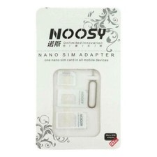 4 in 1 NANO MICRO STANDARD SIM CARD ADAPTOR CONVERTER IPHONE XIAOMI NOKIA OPPO