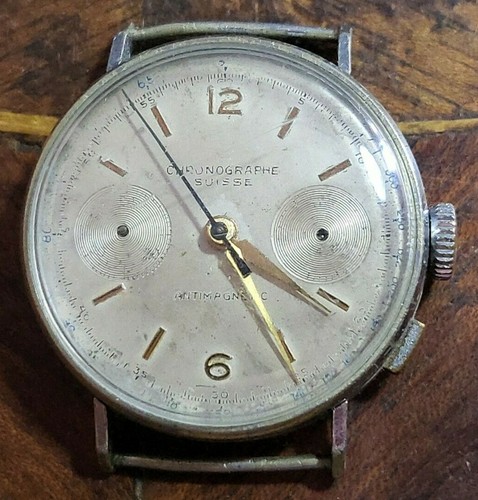 Big Cronografo CHRONOGRAPHE SUISSE Ruota a Colonne Landeron 39 Hann  Oversize | eBay