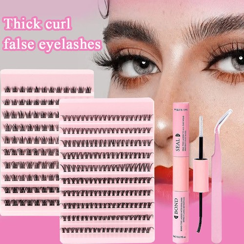 Lash Extension Kit DIY Individual Lash Clusters with Bond and Seal Eyelashes * - Bild 9 von 24