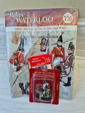 ISSUE 116 DEL PRADO RELIVE WATERLOO SET OF 2 PAINTED LEAD SOLDIERS DWA072 28MM