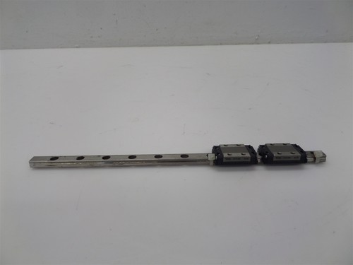 Lot Of 2 THK SRS9M Linear Guide Blocks w/ 8.9" Rail