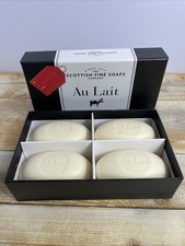 Scottish Fine Soaps Company Jabones de leche Au Lait 4 barras de 3,5 oz nuevos en caja