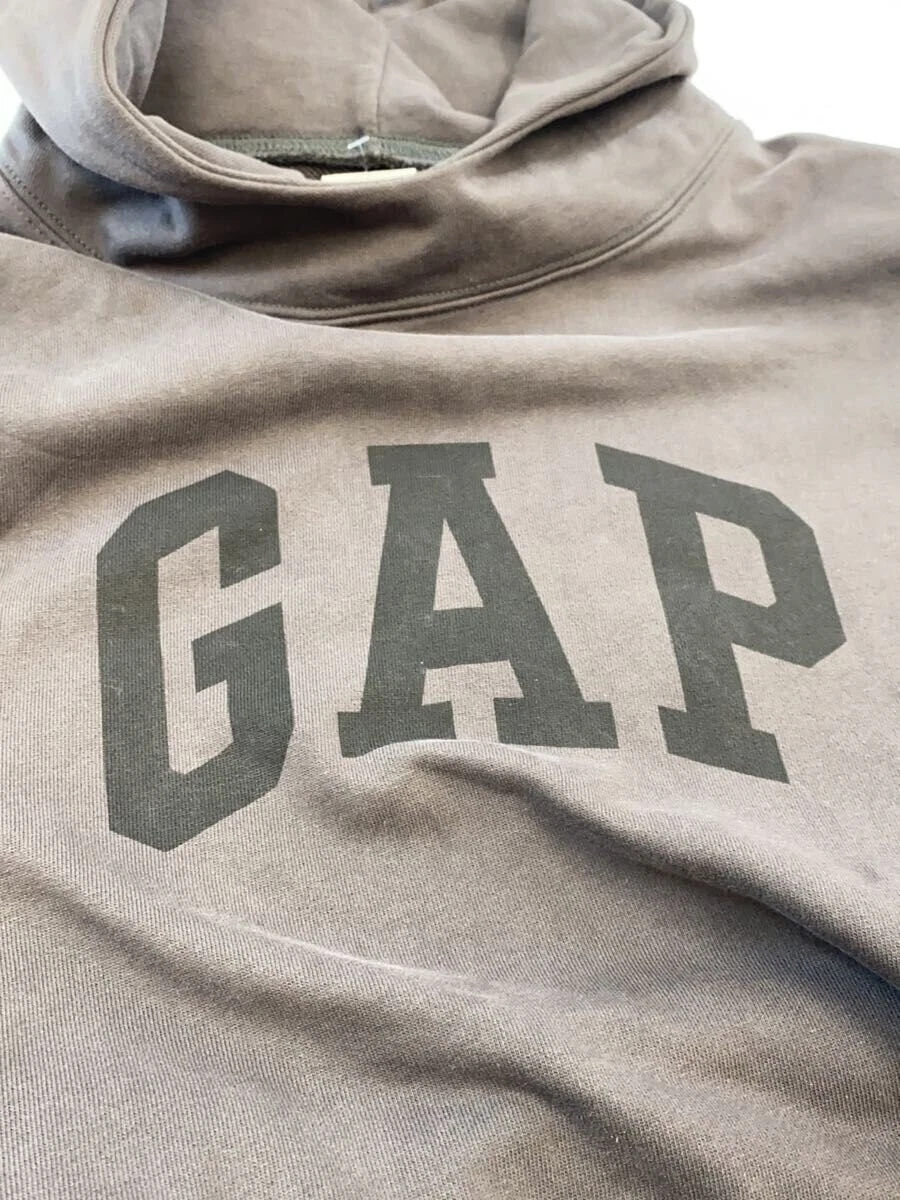 Felpa con cappuccio YEEZY GAP ENGINEERED BY BALENCIAGA grigia L usata