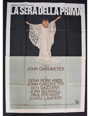 manifesto LA SERA DELLA PRIMA John Cassavetes gene rowlands A222