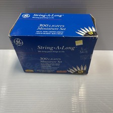 GE String-A-Long 300 Miniature String Lights Incandescent Christmas Lights Clear