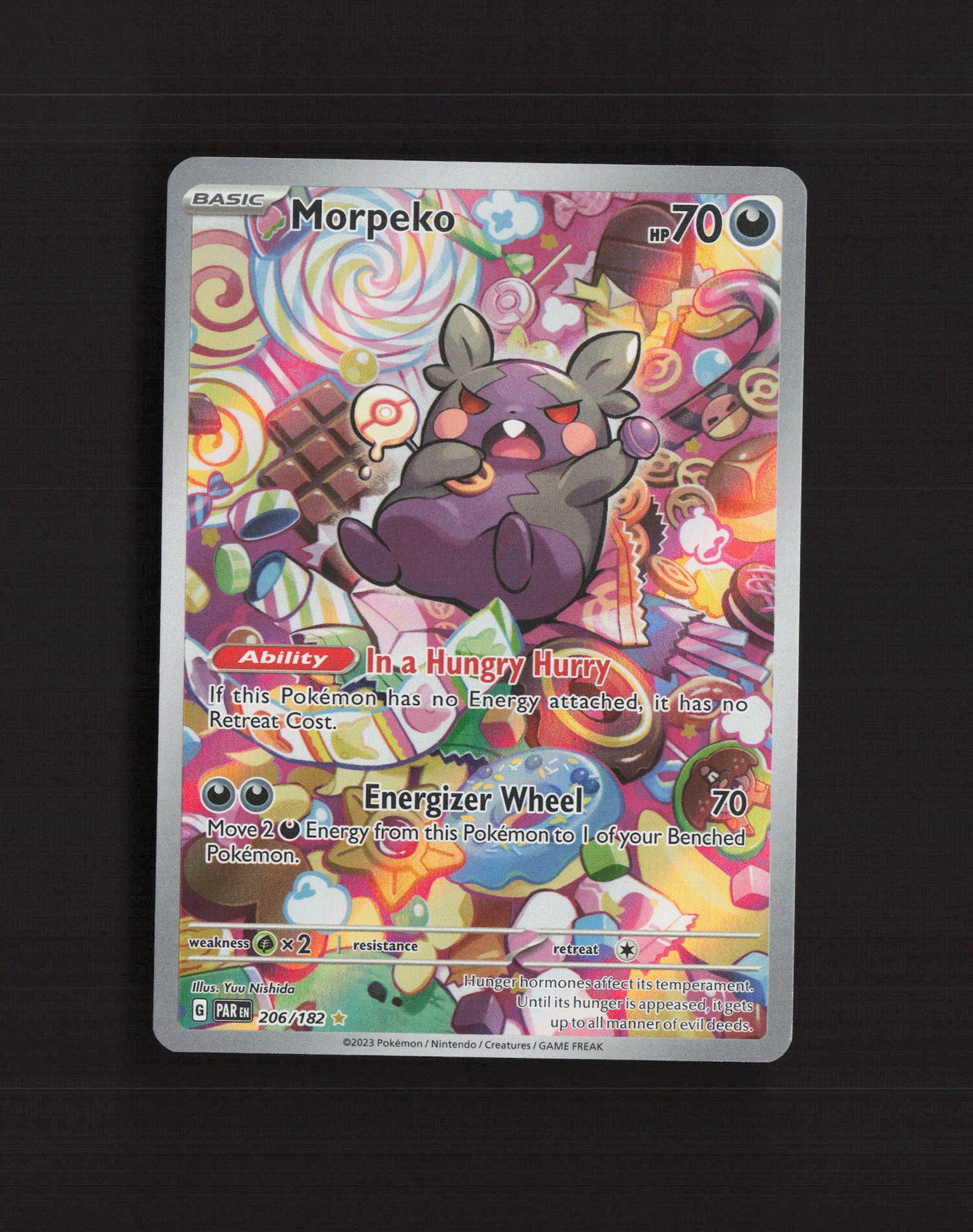 Morpeko 206/182 Paradox Rift Full Art Ultra Rare Holo Pokemon Card NM