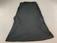 Minimalist Modern Sleeveless A-line Dress Womens XL Black Pockets Comfy Casual
