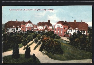 Rheinsberg /Mark, Genesungsheim Hohenelse, Ansichtskarte 1915 