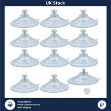 Clear PVC Suction Cups with M5 Screw Nut 60mm Diameter, 12 Pcs