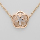 Omega 18k Yellow Gold Mother of Pearl Necklace Mania Flower Necklace #JB672-1 — photo 6