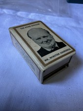 Original WW2 Winston Churchill Home Front Allied Propaganda Matchbox Holder