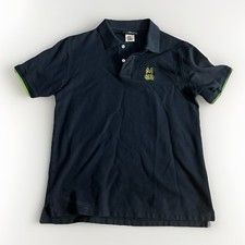 Psycho Bunny Polo Shirt Mens Large Size 6 Blue Short Sleeve Pima Cotton Designer