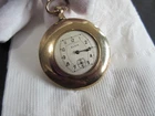 Antique Elgin 15 Jewel Gold-Filled Ladies Pendant Pocket Watch 45mm does not run